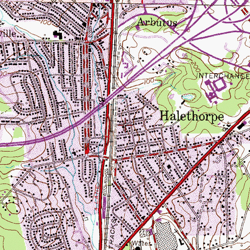 Topographic Map of Church of the Ascension, MD