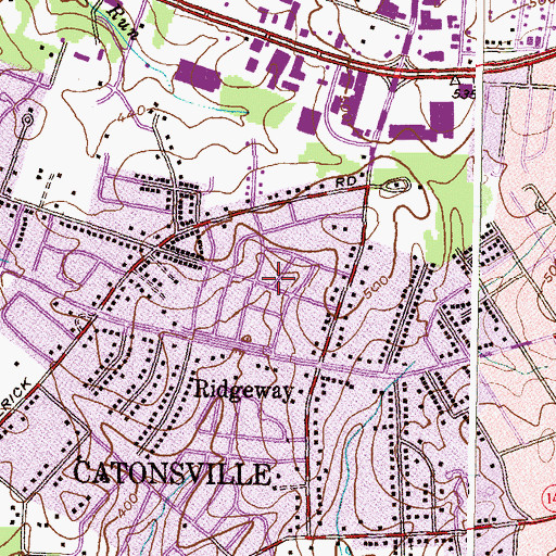Topographic Map of Colonial Gardens, MD