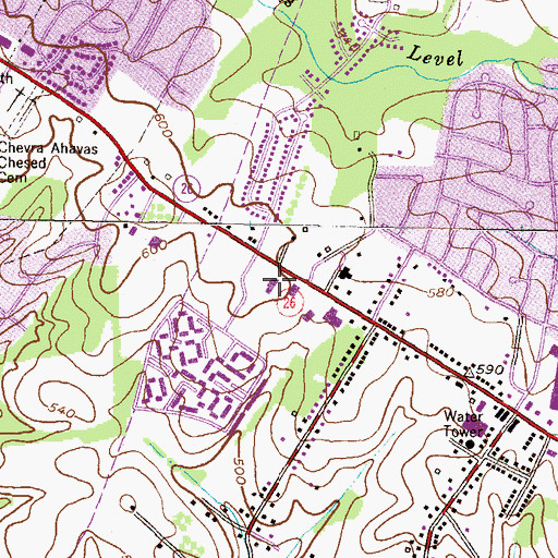 Topographic Map of Congregation Beth Israel, MD