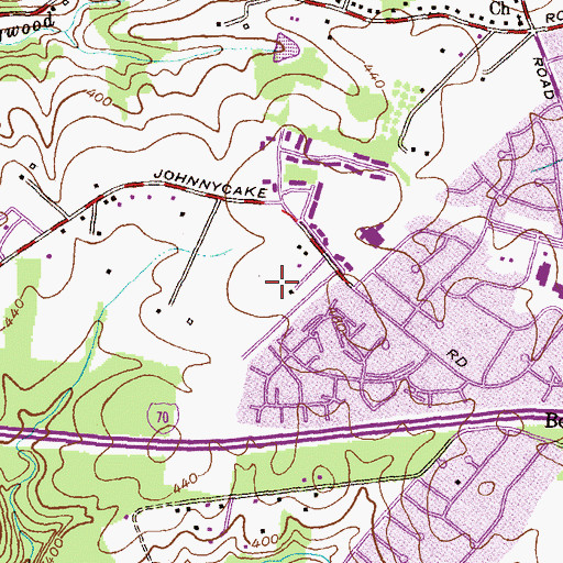 Topographic Map of Fair Brook, MD