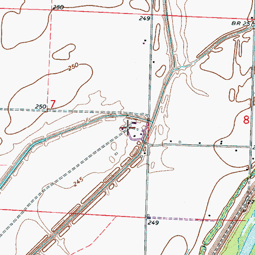Topographic Map of Clear Lake Farm, AR