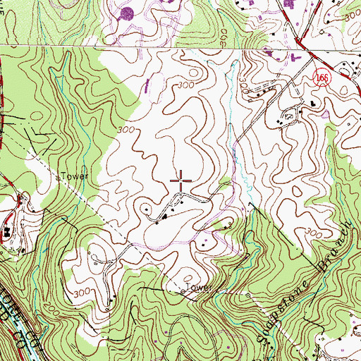 Topographic Map of Foxhall Farm, MD
