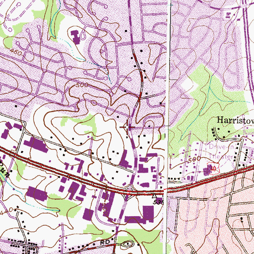 Topographic Map of Gilson Park, MD