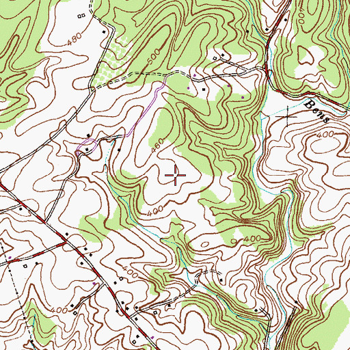 Topographic Map of Green Sanctuary Memorial Park Cemetery, MD