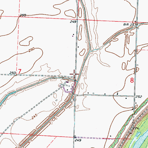 Topographic Map of Clear Lake School (historical), AR