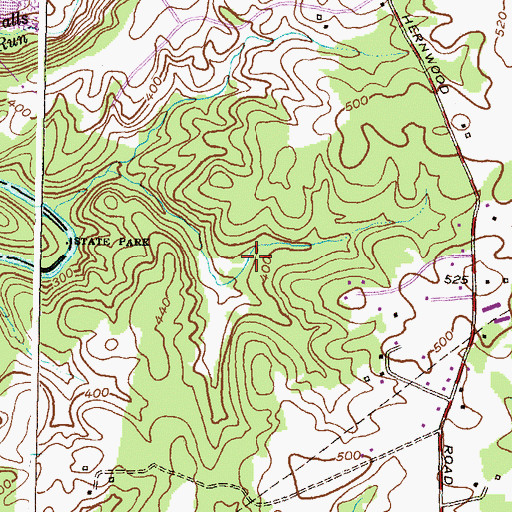 Topographic Map of Hernwood Sanitary Landfill, MD