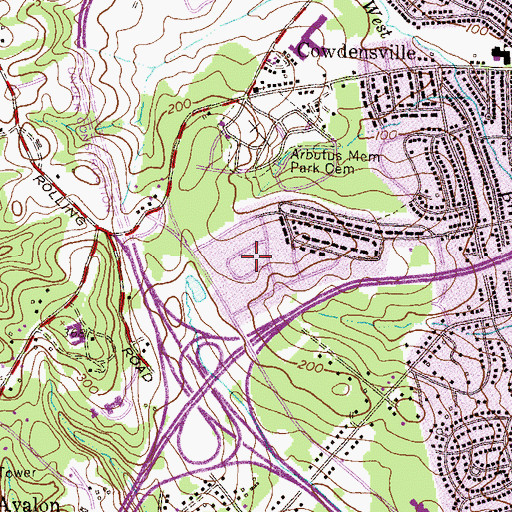Topographic Map of Ramsgate News (not official), MD