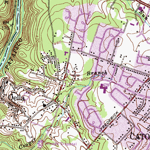 Topographic Map of Rockwell, MD