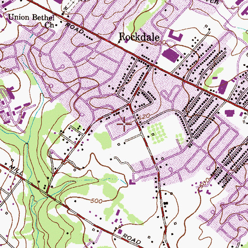 Topographic Map of Rolling Park, MD