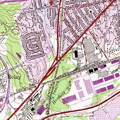 Topographic Map of Winans (historical), MD