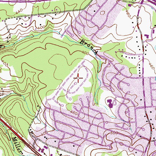 Topographic Map of Woodbridge Valley, MD