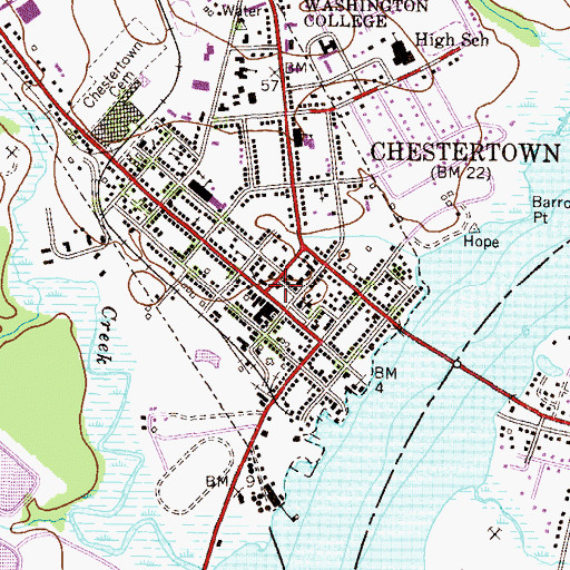 Topographic Map of Methodist Meeting House (historical), MD