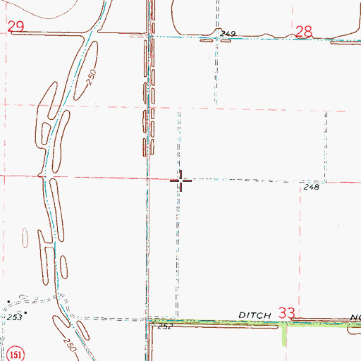 Topographic Map of Saint Mark Church (historical), AR