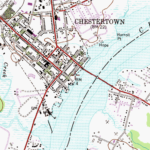 Topographic Map of Wide Hall, MD