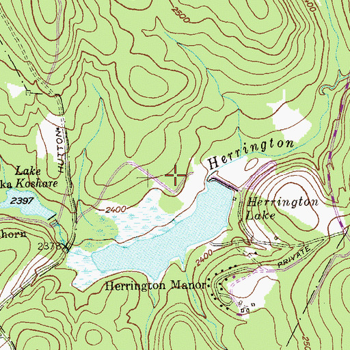 Topographic Map of Herrington Creek Dam, MD