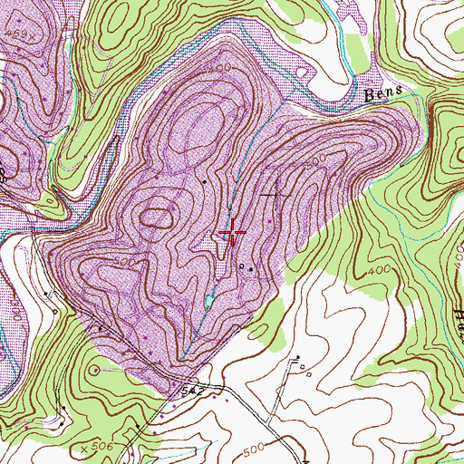 Topographic Map of Lake Linganore Dam, MD