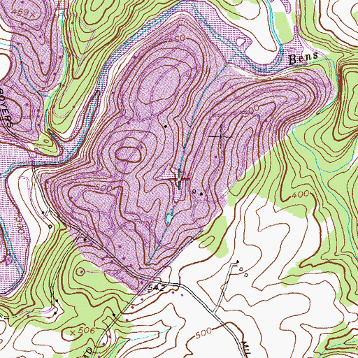 Topographic Map of Lake Anita Louise, MD