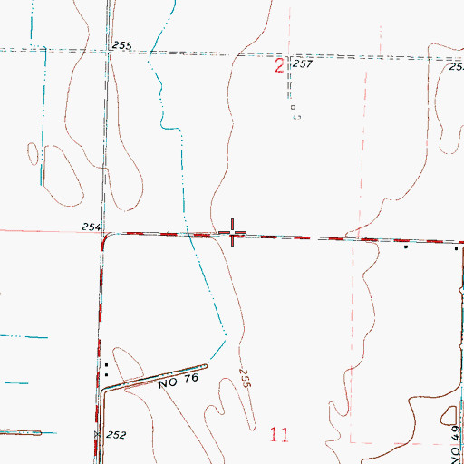 Topographic Map of Mount Ararat Church (historical), AR