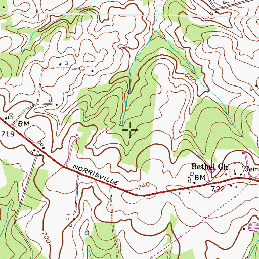 Topographic Map of Little Deer Creek Reservoir Number 3, MD
