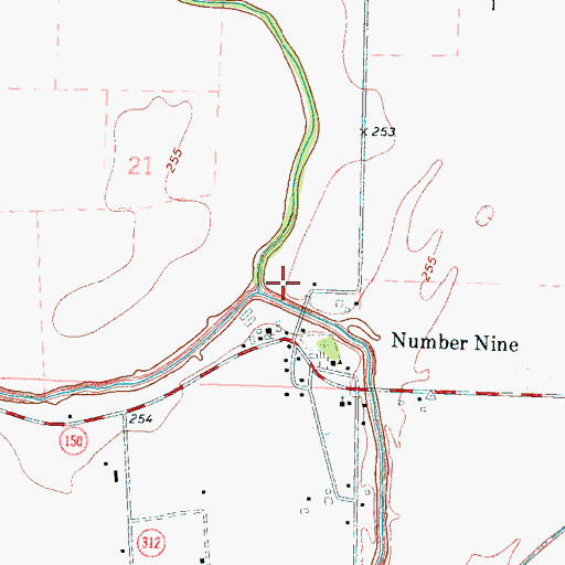 Topographic Map of Morning Star Church (historical), AR
