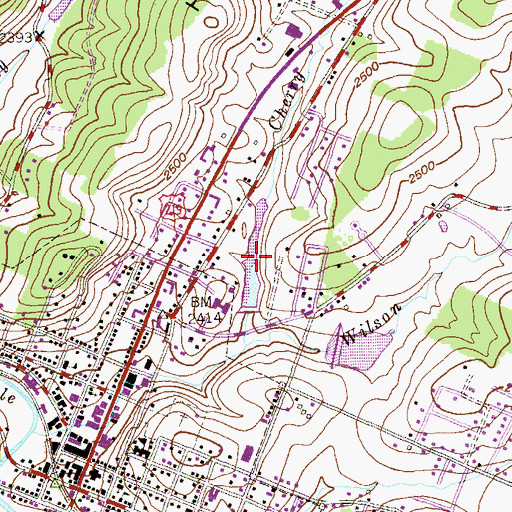 Topographic Map of Little Yok Number 1 Reservoir, MD