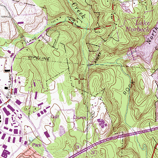 Topographic Map of Upper Rock Creek Watershed Site Number 5 Dam, MD