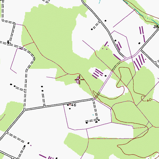 Topographic Map of Smithville Community Lake, MD