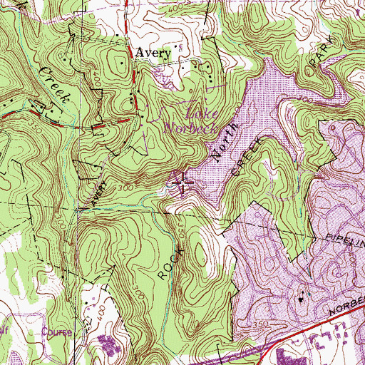 Topographic Map of Upper Rock Creek Watershed Site Number 1 Dam, MD
