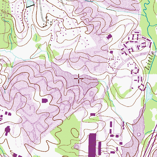 Topographic Map of Wilde Lake, MD