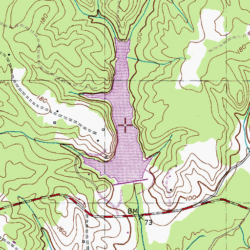 Topographic Map of Wheatley Lake, MD