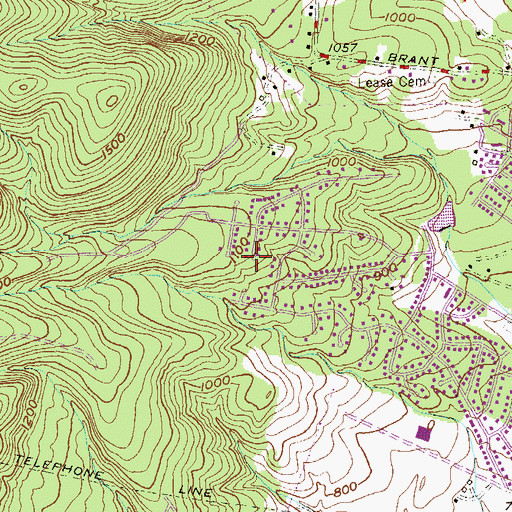 Topographic Map of Pinto Utilities Dam, MD