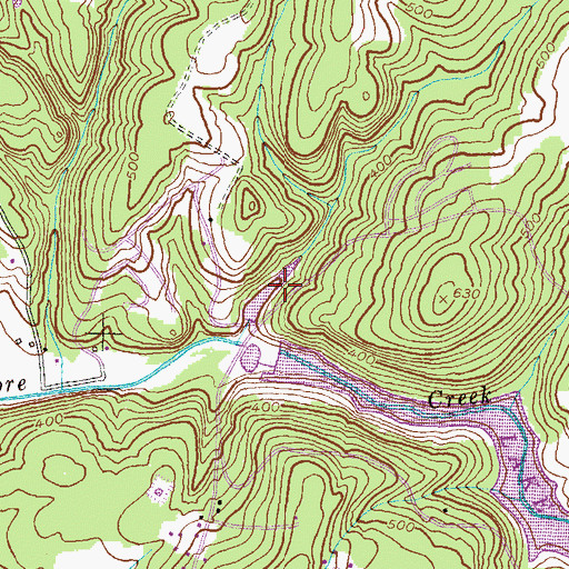 Topographic Map of Lake Marian, MD