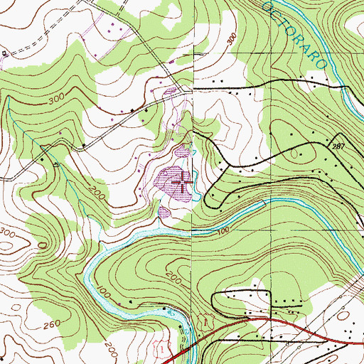 Topographic Map of Octoraro Lakes, MD