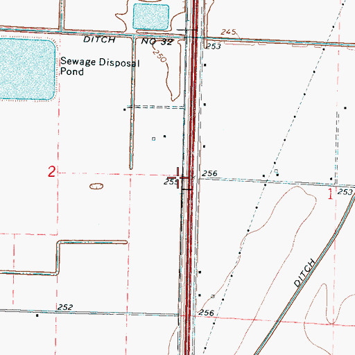 Topographic Map of Flat Lake Church (historical), AR