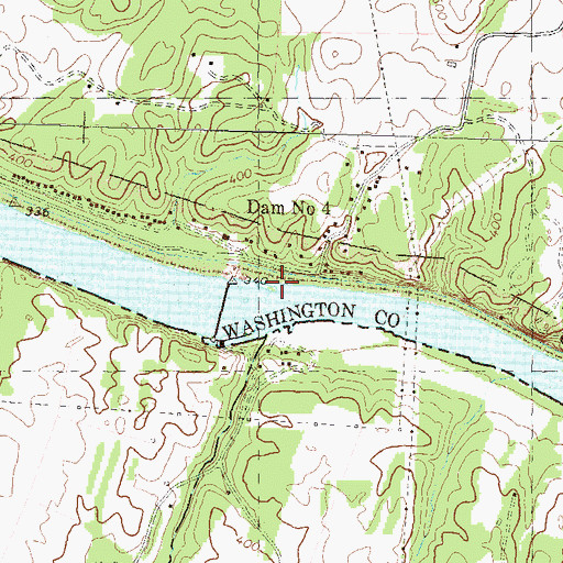 Topographic Map of Potomac River Dam Number Four, MD