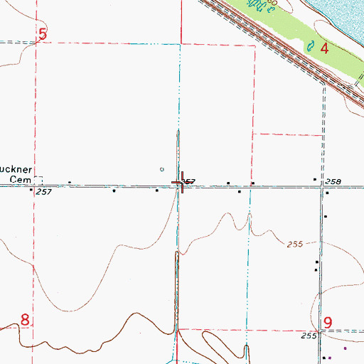 Topographic Map of Saint Luke Church (historical), AR