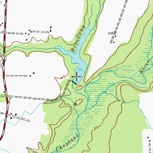 Topographic Map of Lake Bonnie Dam, MD