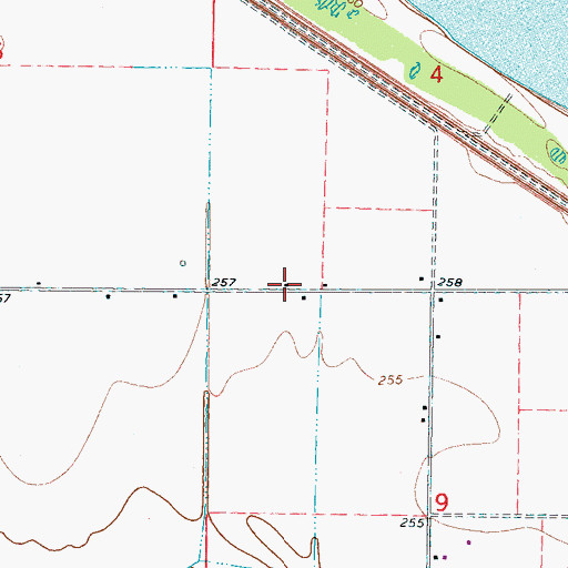 Topographic Map of Hickman Chapel (historical), AR