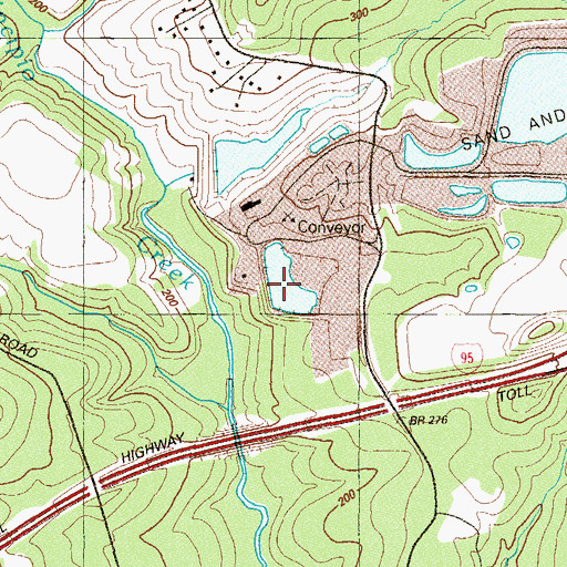 Topographic Map of Mason Dixon Original Settling Pond, MD