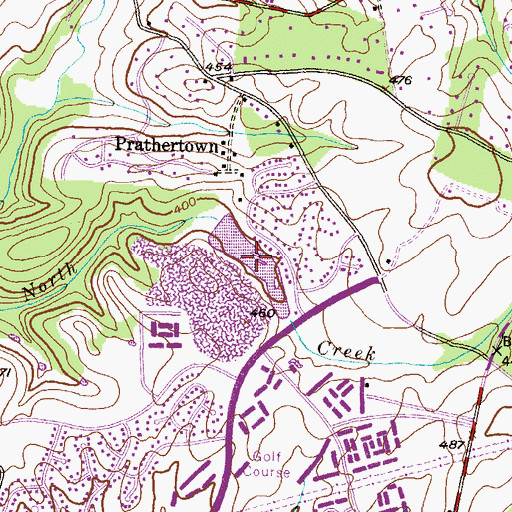 Topographic Map of Union Bridge Municipal Reservoir, MD