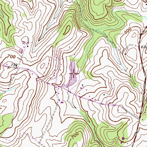Topographic Map of Lake Jennifer, MD