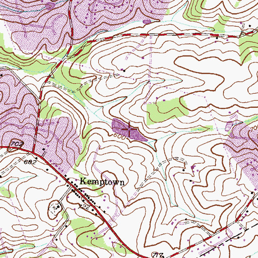Topographic Map of Saint Clair Farm Pond, MD