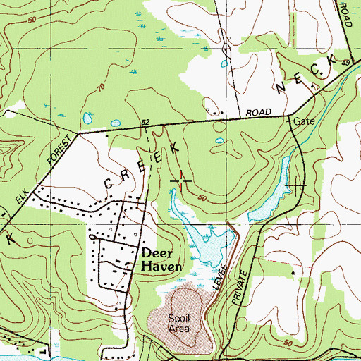 Topographic Map of Disposal Area Number 21 Dam, MD