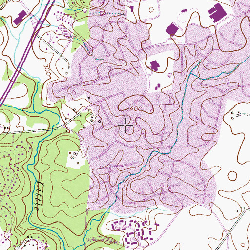 Topographic Map of Lake Kittamaqundi Dam, MD