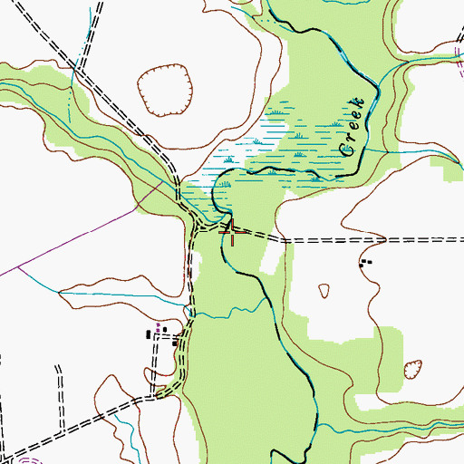 Topographic Map of Tuckahoe State Park Dam, MD
