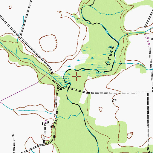 Topographic Map of Tuckahoe Lake, MD