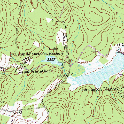 Topographic Map of McComas Dam, MD