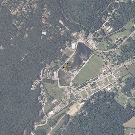 Aerial/Satellite Image of Upper Lake Royer Dam, MD
