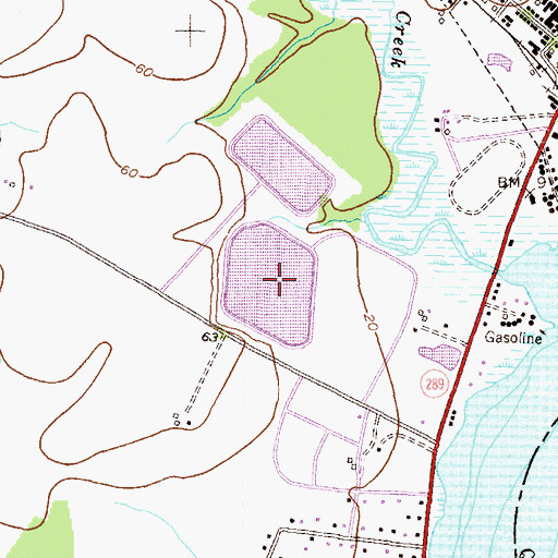 Topographic Map of Montrose Farm Pond, MD