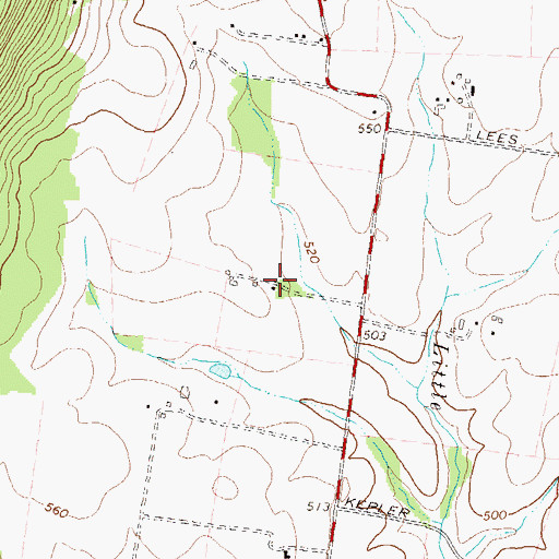 Topographic Map of Damazo Pond Dam, MD